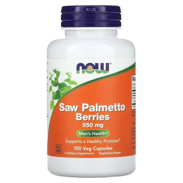 NOW Foods SAW PALMETTO 550mg 100 VCAPS
