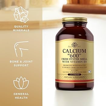 Solgar Calcium "600" Tablets (from Oyster Shell with Vitamin D3)