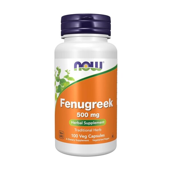 NOW Foods FENUGREEK 500mg 100 VCAPS
