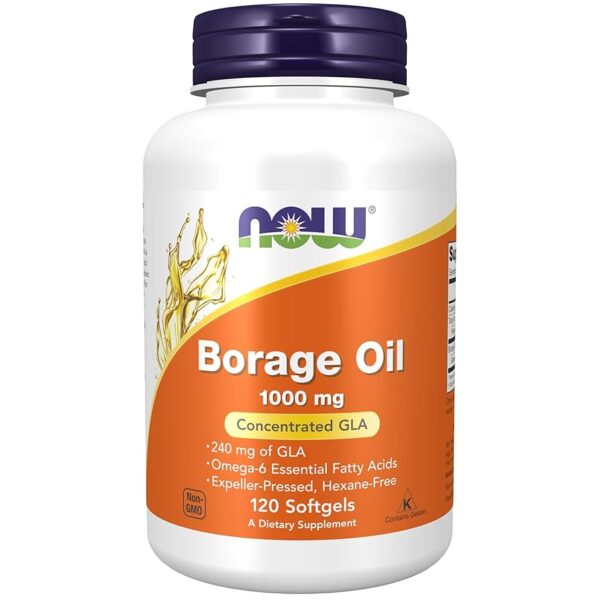 NOW Foods BORAGE OIL 1000 mg 120 SGELS