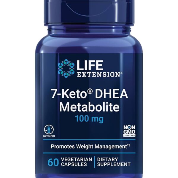 Life Extension 7-Keto® DHEA Metabolite 100 mg, 60 vegetarian capsules