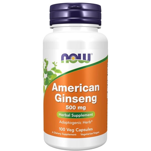 NOW Foods AMERICAN GINSENG 500 mg 100 VCAPS