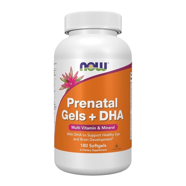 NOW Foods PRE-NATAL MULTI WITH DHA 180 SOFTGELS