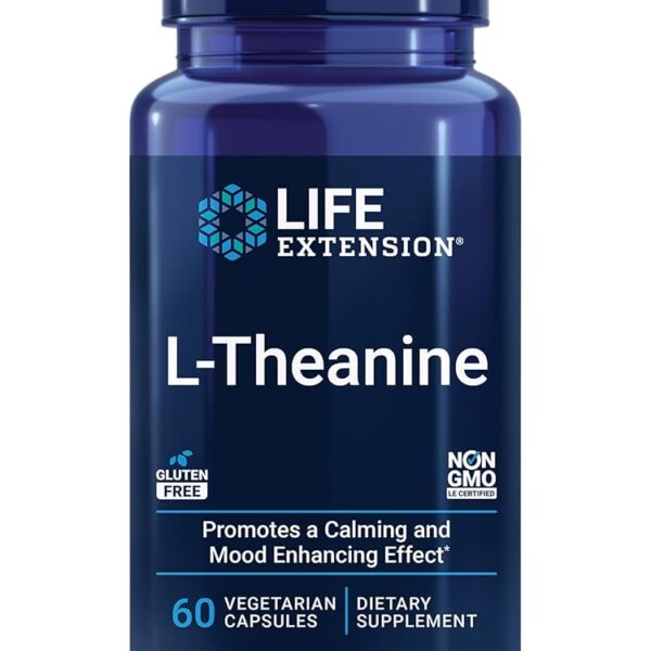 Life Extension L-Theanine 100 mg, 60 vegetarian capsules