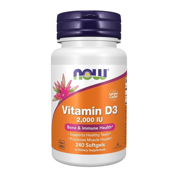NOW Foods VIT D-3 2000 IU 240 SGELS