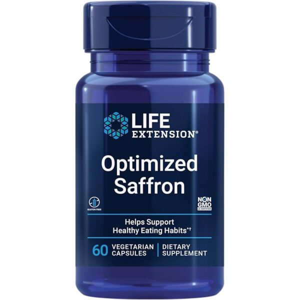 Life Extension Optimized Saffron 60 vegetarian capsules