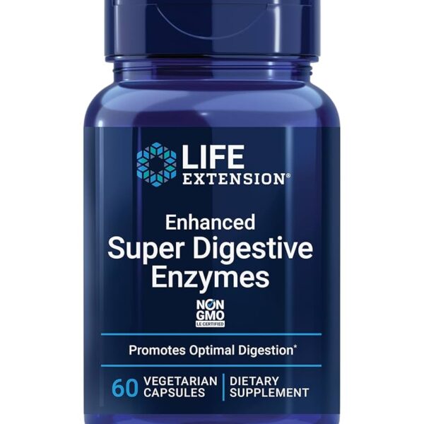 Life Extension Enhanced Super Digestive Enzymes 60 vegetarian capsules