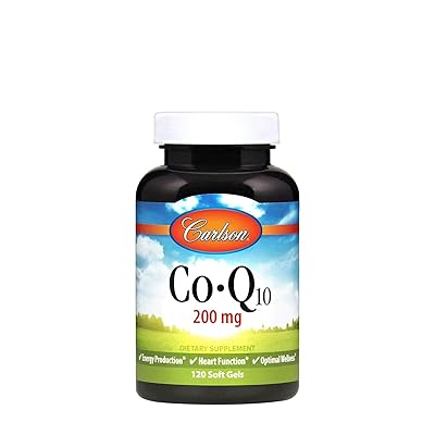 Carlson Laboratories Co-Q-10 200mg 120 Soft Gels