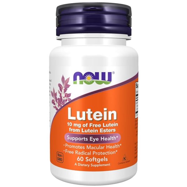 NOW Foods LUTEIN 10 MG (FROM ESTERS) 60 SGELS