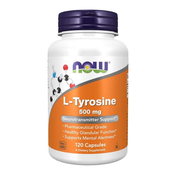 NOW Foods L-TYROSINE 500mg 120 VCAPS