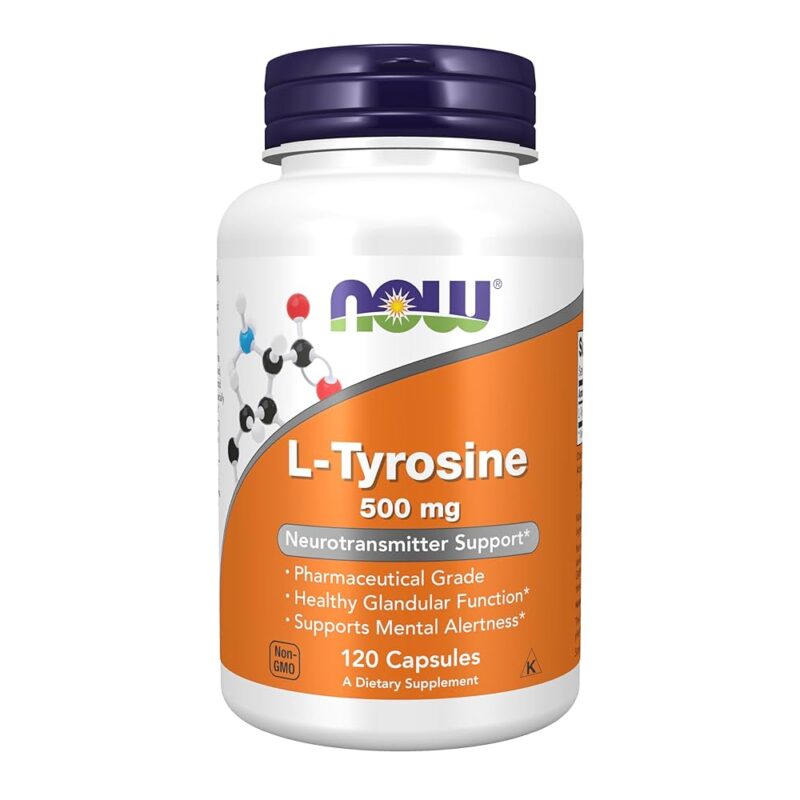 NOW Foods L-TYROSINE 500mg 120 VCAPS