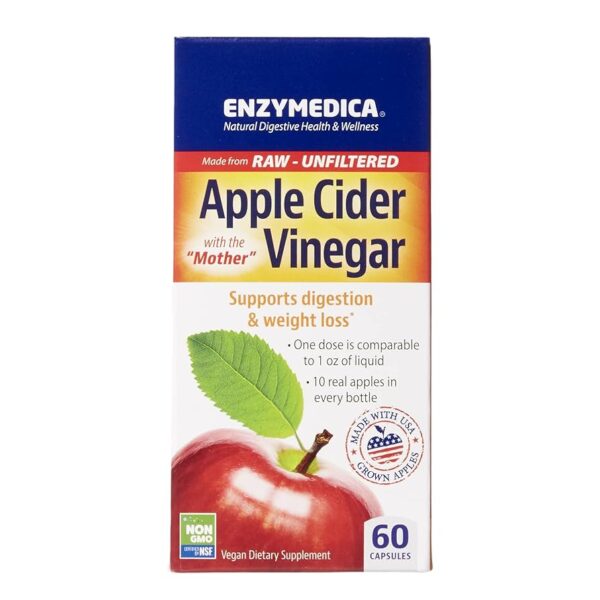 Enzymedica Apple Cider Vinegar 60 caps
