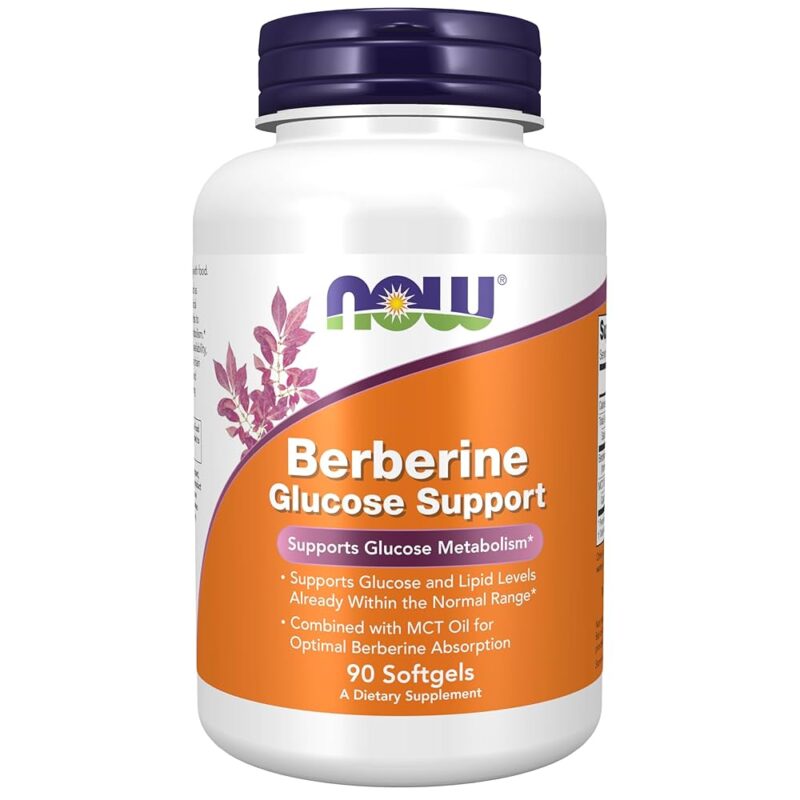 NOW Foods BERBERINE GLUCOSE SUPPORT 90 SGELS
