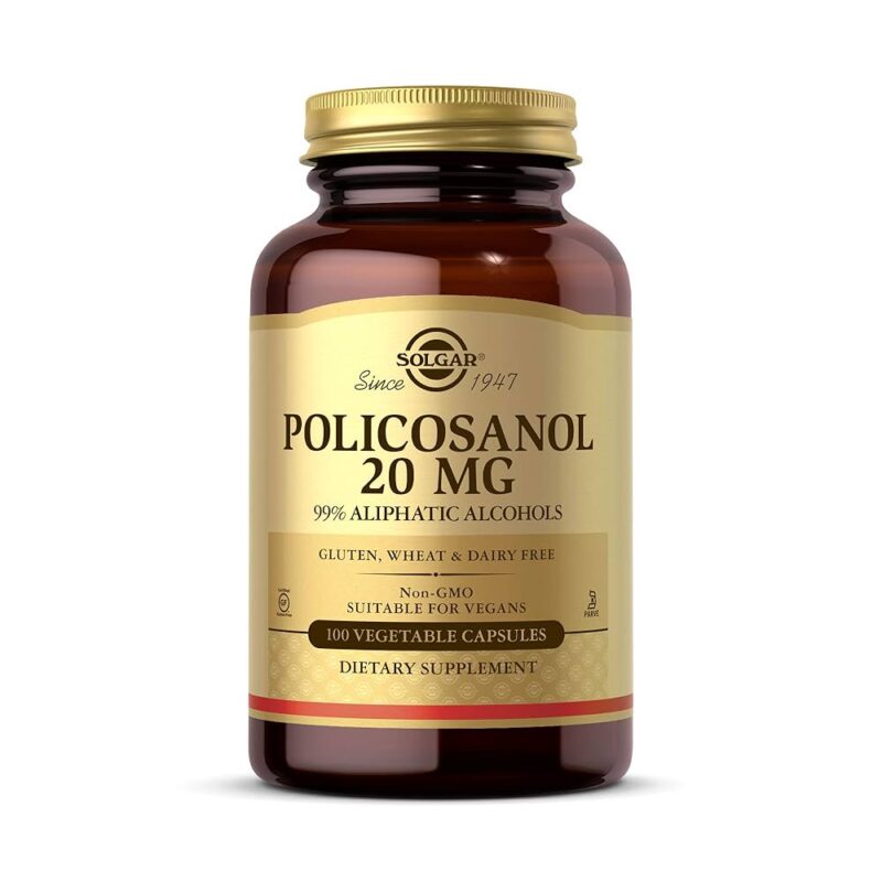 Solgar Policosanol 20 mg Vegetable Capsules