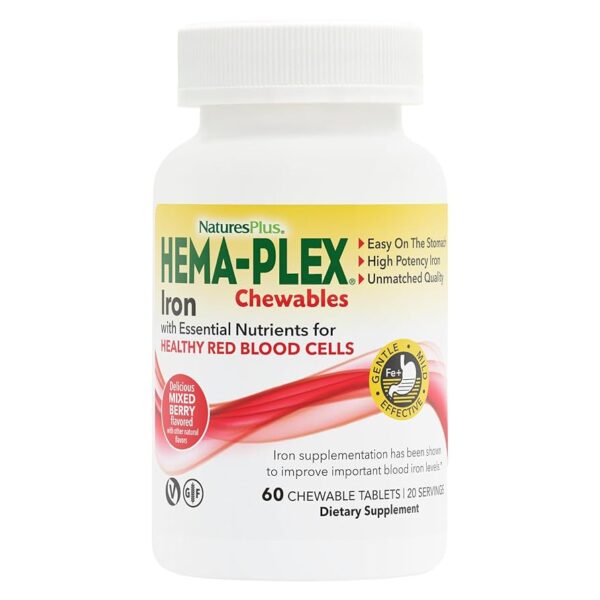Natures Plus HEMA-PLEX CHEWABLE 60