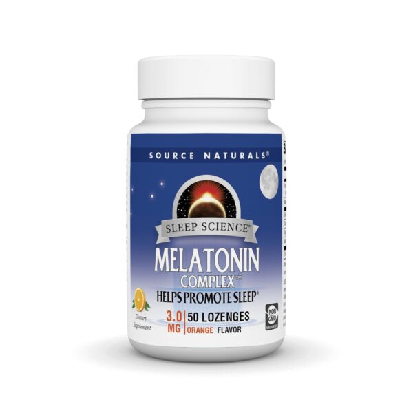 Source Naturals Sleep Science® Melatonin 2.5 mg Peppermint 60+60 Bonus Bottle