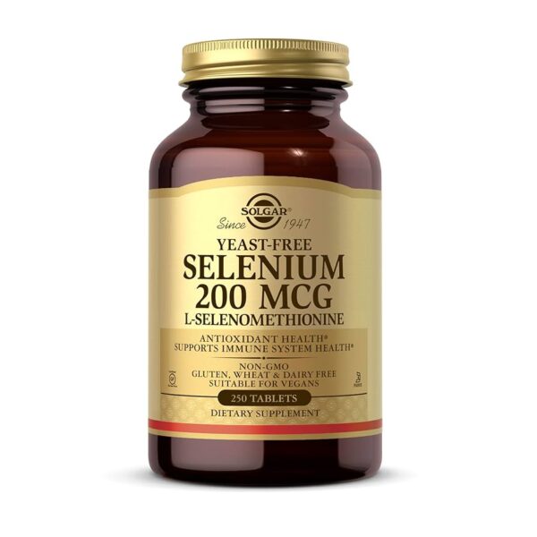 Solgar Yeast-Free Selenium 200 mcg Tablets