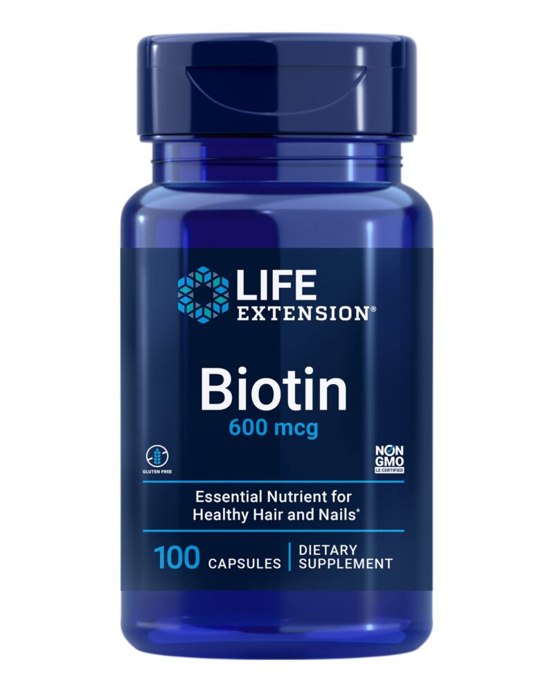 Life Extension Biotin 600 mcg, 100 capsules