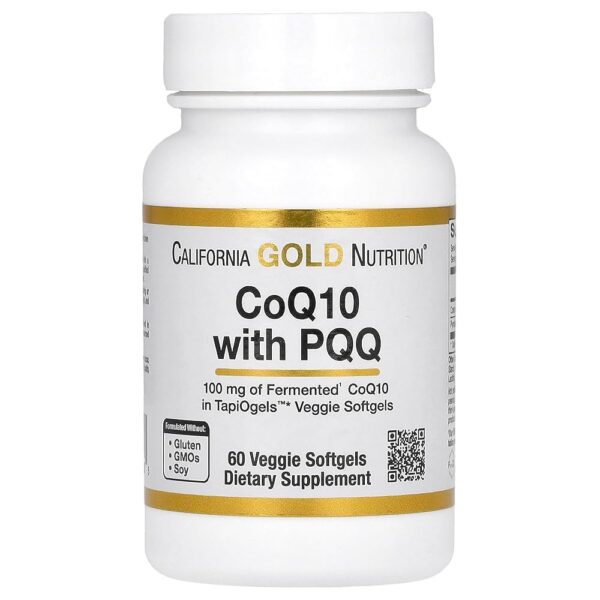 California Gold Nutrition CoQ10 with PQQ, 100 mg, 60 Veggie Softgel