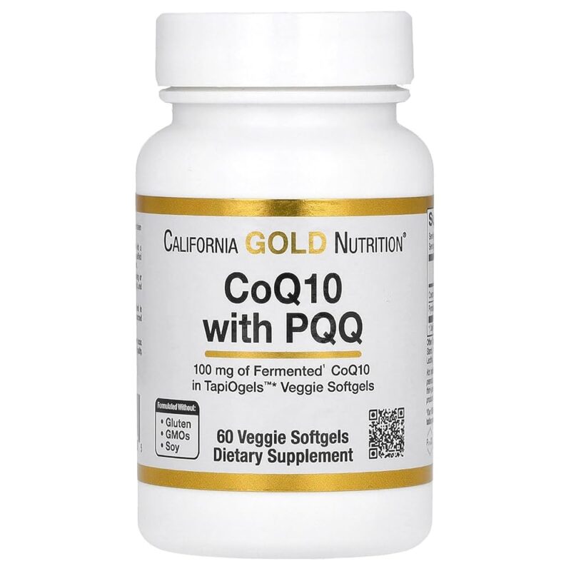 California Gold Nutrition CoQ10 with PQQ, 100 mg, 60 Veggie Softgel