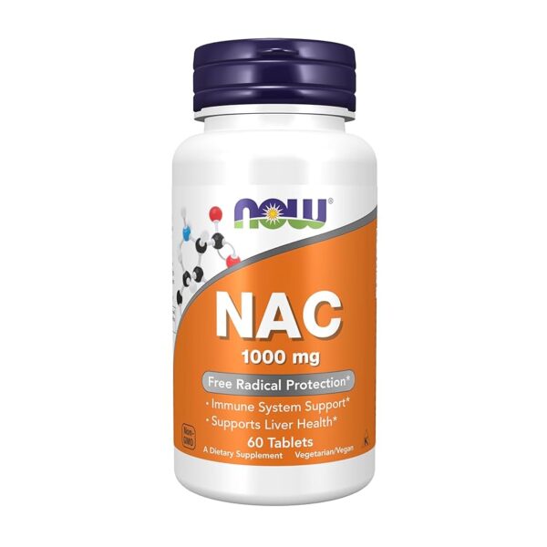 NOW Foods N-ACETYL-CYSTEINE 1000 MG 60 TABS