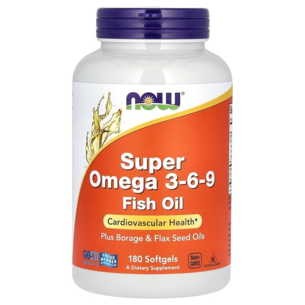 NOW Foods SUPER OMEGA 3-6-9 1200MG 180 SGELS