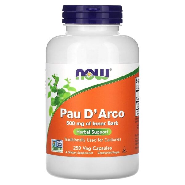 NOW Foods PAU D' ARCO 500mg 250 VCAPS