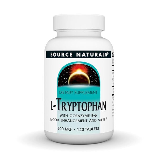 Source Naturals L-Tryptophan with Coenzyme B-6 500 mg