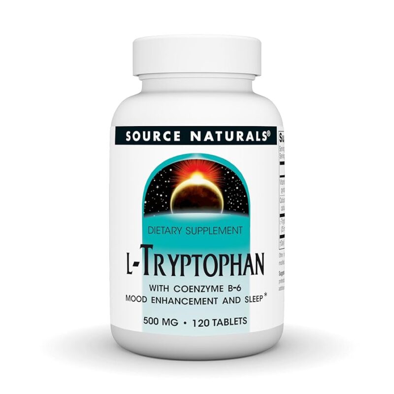 Source Naturals L-Tryptophan with Coenzyme B-6 500 mg