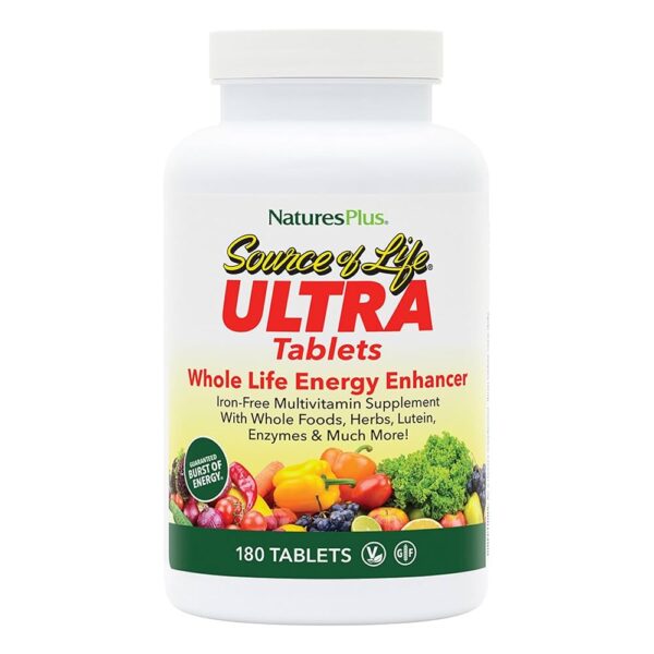 Natures Plus ULTRA SOURCE OF LIFE NO IRON TAB 180