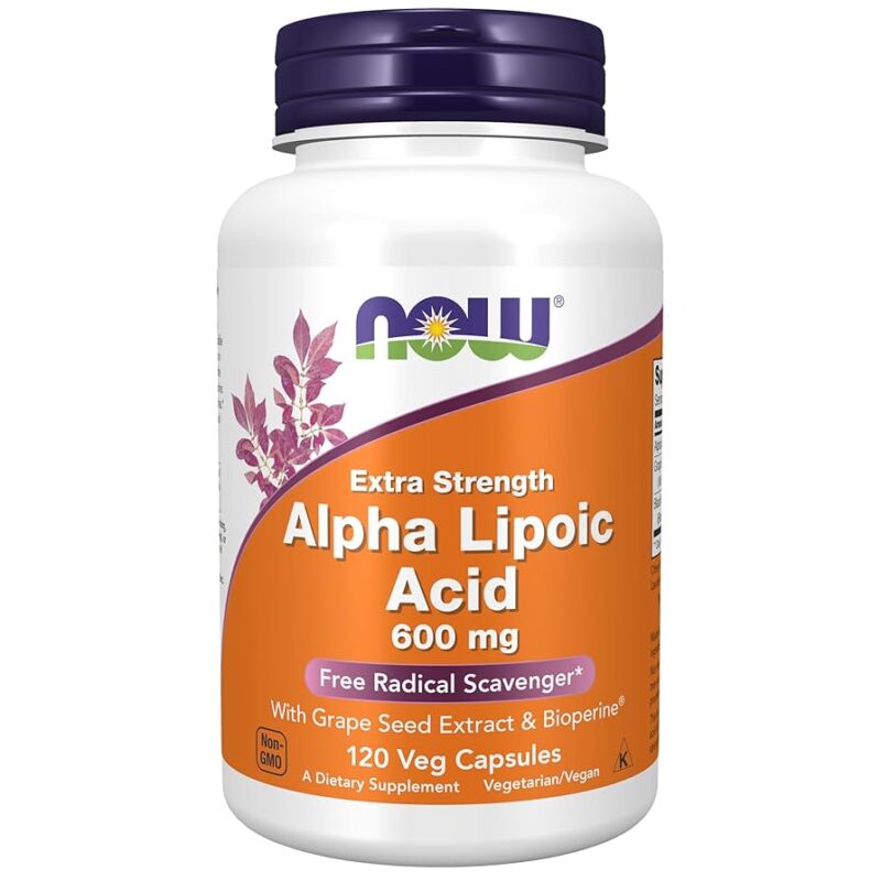 NOW Foods ALPHA LIPOIC ACID 600mg 120 VCAPS