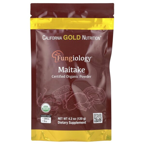 California Gold Nutrition Fungiology®, Certified Organic Maitake Powder, 4.2 oz (120 g)
