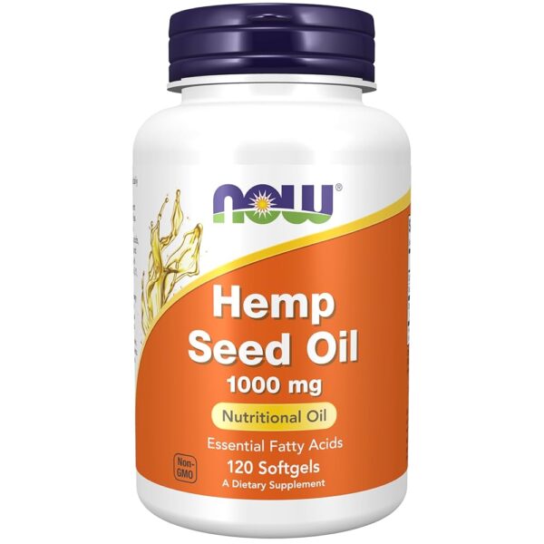 NOW Foods HEMP SEED OIL 1000MG 120 SGELS