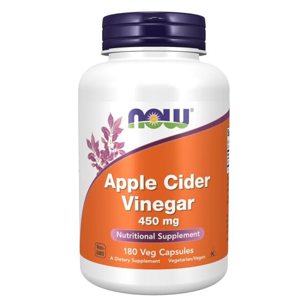 NOW Foods APPLE CIDER VINEGAR 450 MG 180 VCAPS