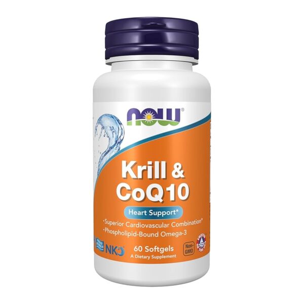 NOW Foods KRILL OIL & CoQ10 HEART SUPPORT 60 SGELS