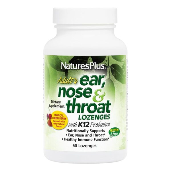 Natures Plus ADULT EAR NOSE THROAT LOZENGE 60
