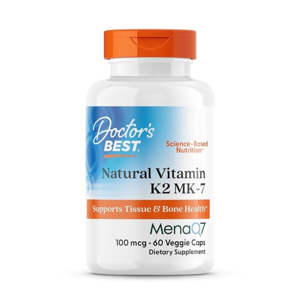 Doctor's Best Natural Vitamin K2 MK-7 with MenaQ7® 100mcg