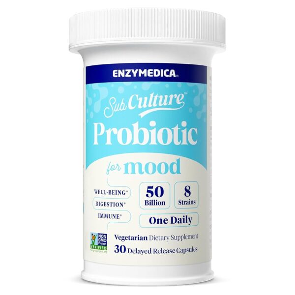 Enzymedica Subculture Probiotic for Mood 30 caps