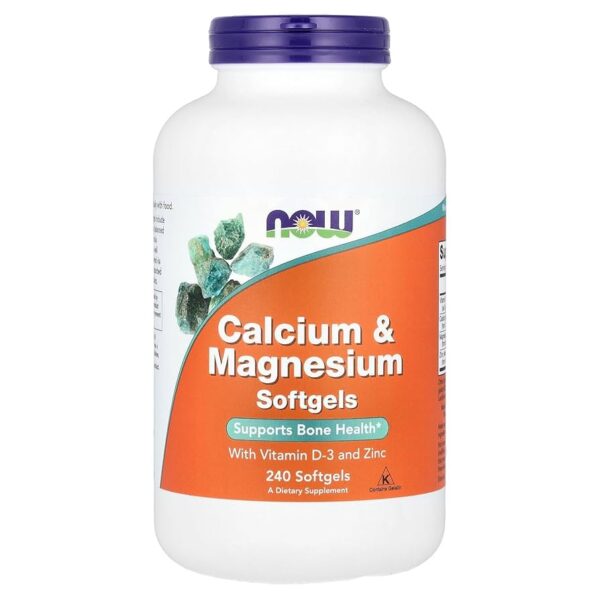 NOW Foods CAL-MAG + D SOFTGELS 240 SGELS