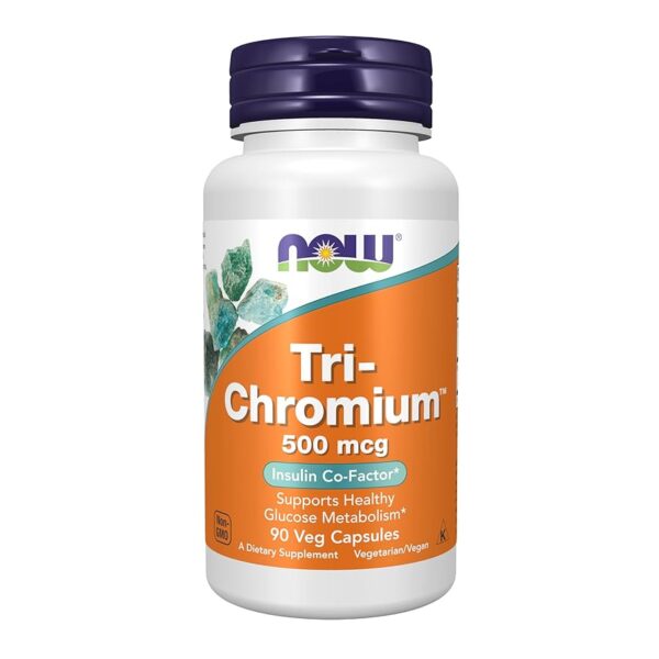 NOW Foods TRI-CHROMIUM 500MCG+CINNAM 90 VCAPS