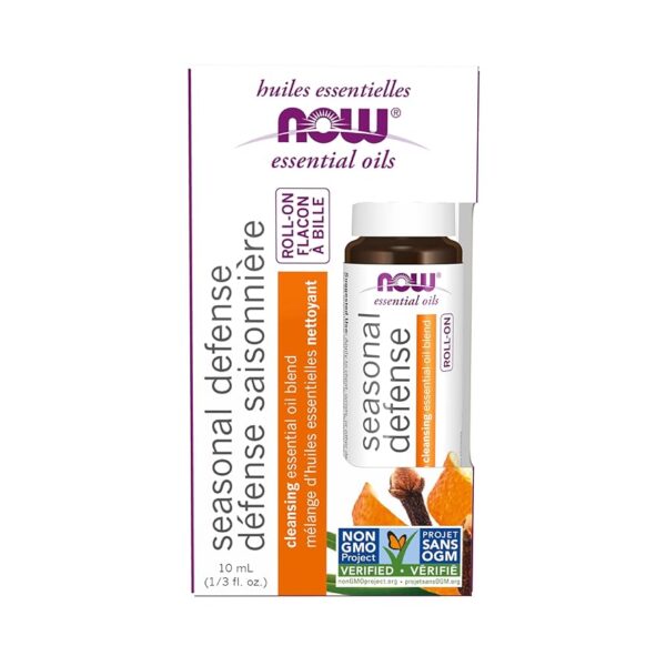 NOW Foods SEASONAL DEFENSE EO BLEND ROLL-ON 10 ML