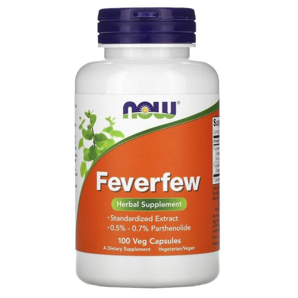NOW Foods FEVERFEW 400mg 100 VCAPS