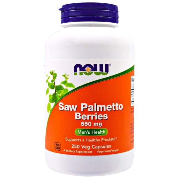 NOW Foods SAW PALMETTO 550mg 250 VCAPS