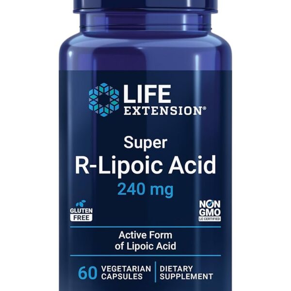 Life Extension Super R-Lipoic Acid 240 mg, 60 vegetarian capsules