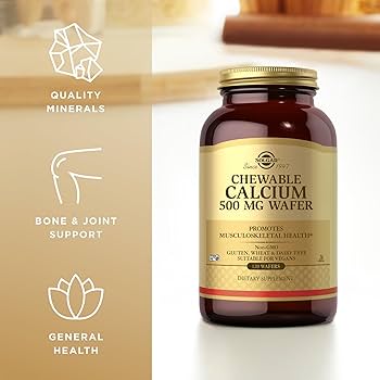 Solgar Chewable Calcium 500 mg Wafers