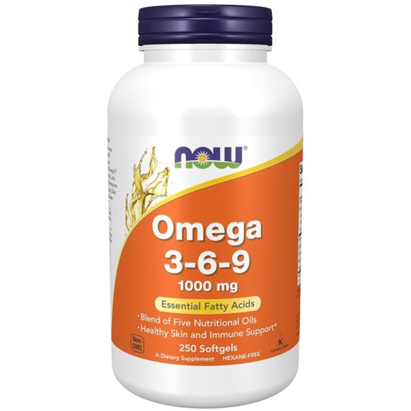 NOW Foods OMEGA 3-6-9 1000MG 250 SGELS