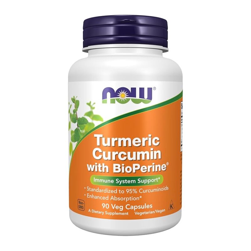 NOW Foods TURMERIC CURCUMIN + BIOPERINE 90 VCAPS