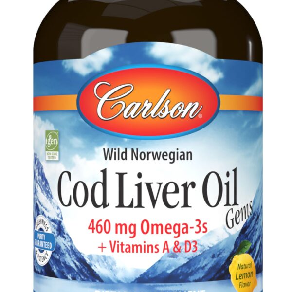 Carlson Laboratories Cod Liver Oil Lemon 300 SG