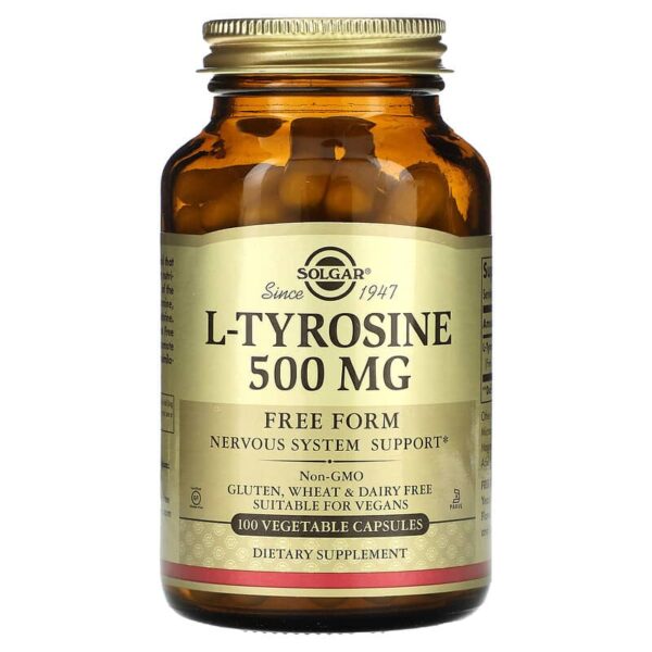 Solgar L-Tyrosine 500 mg Vegetable Capsules