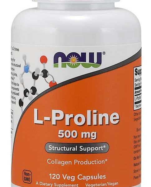 NOW Foods PROLINE 500MG 120 VCAP